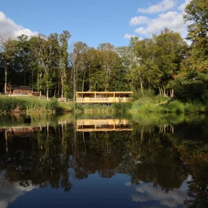 Designer unique garden room by the lake