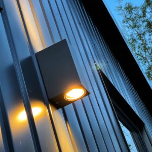 External lights for bespoke mobile home