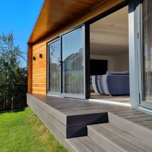 Unique designer garden gym exterior