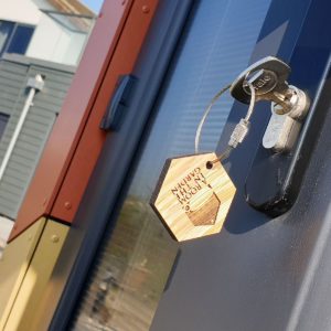 A Room in the Garden key chain