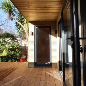 Doors for unique designer garden room summerhouse