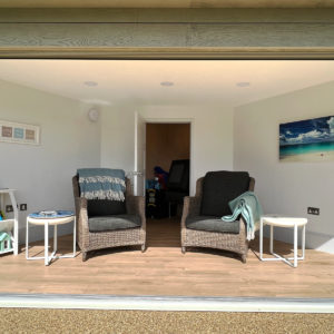 Garden room sitting area