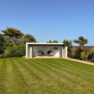 Sitting area in garden