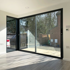 garden annexe with windows