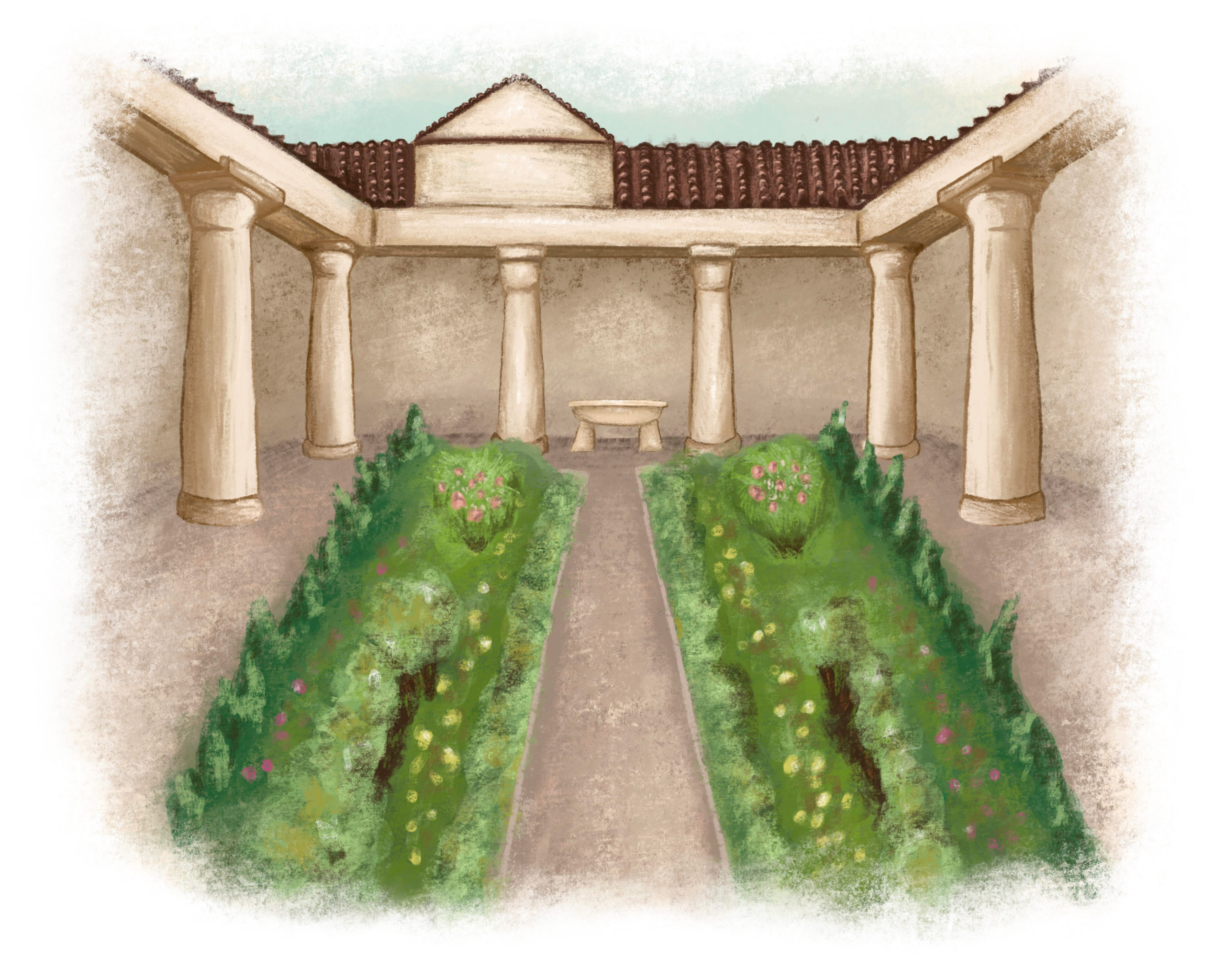 Ancient Roman Garden Art