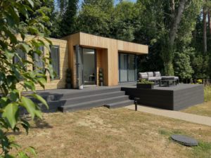 Composite decking for garden rooms