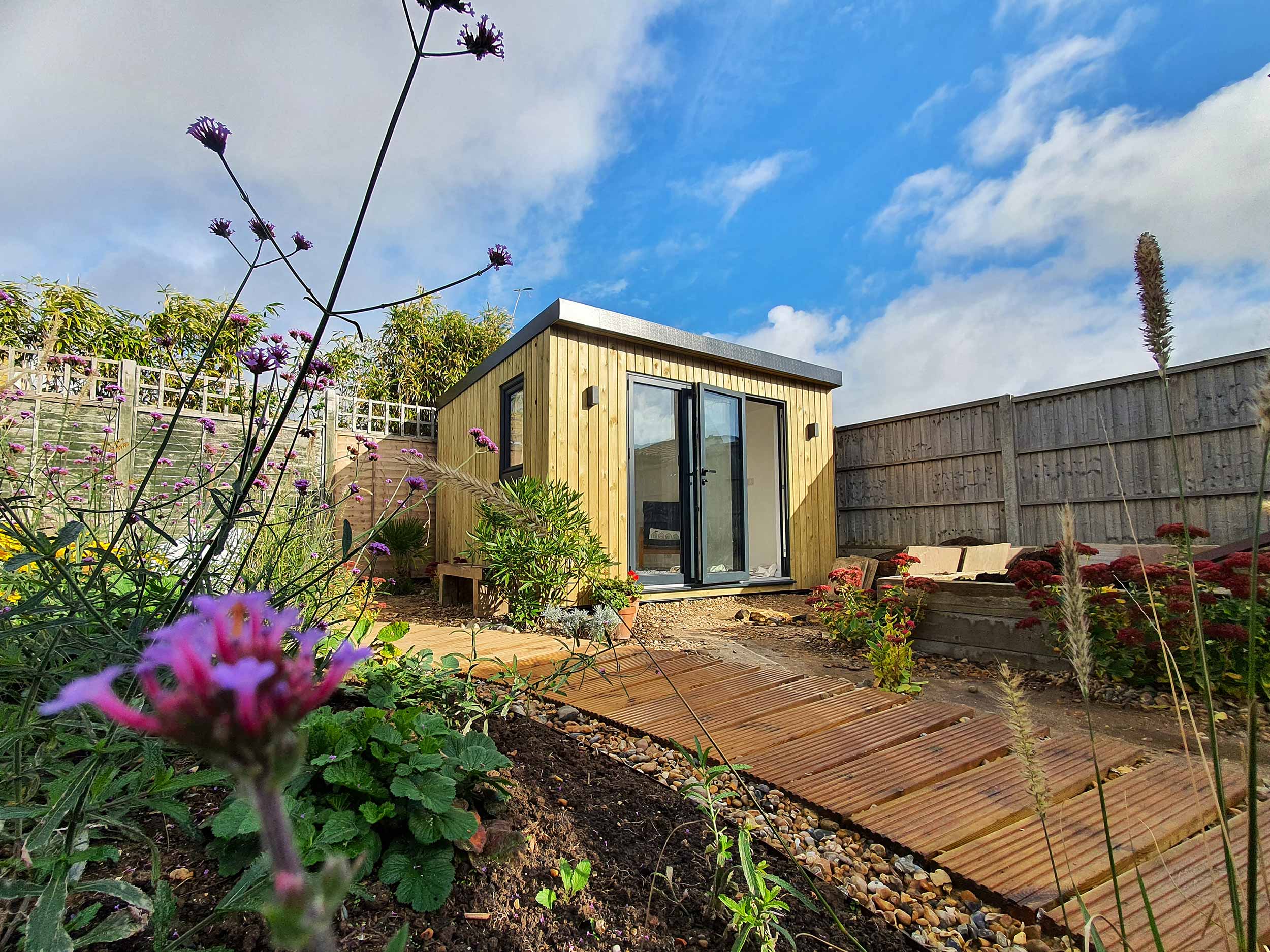 Pre-designed garden room with garden area