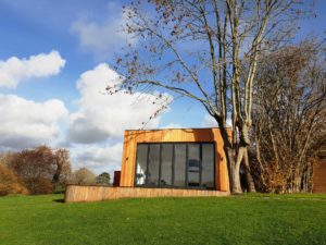bespoke unique garden gym exterior