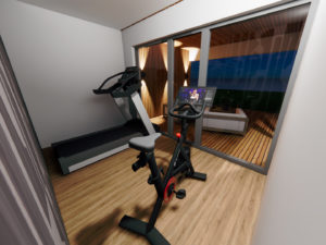 Small bespoke garden gym area design