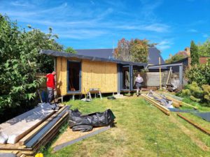 Construction of unique garden room