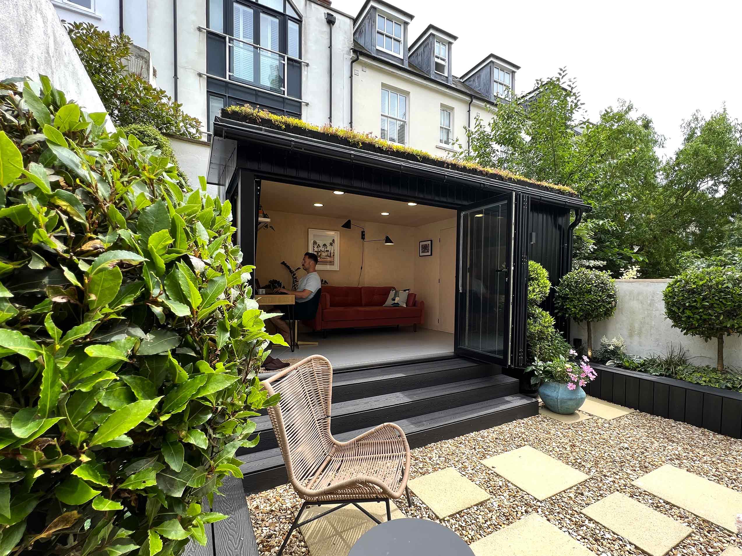 Exterior of bespoke garden office