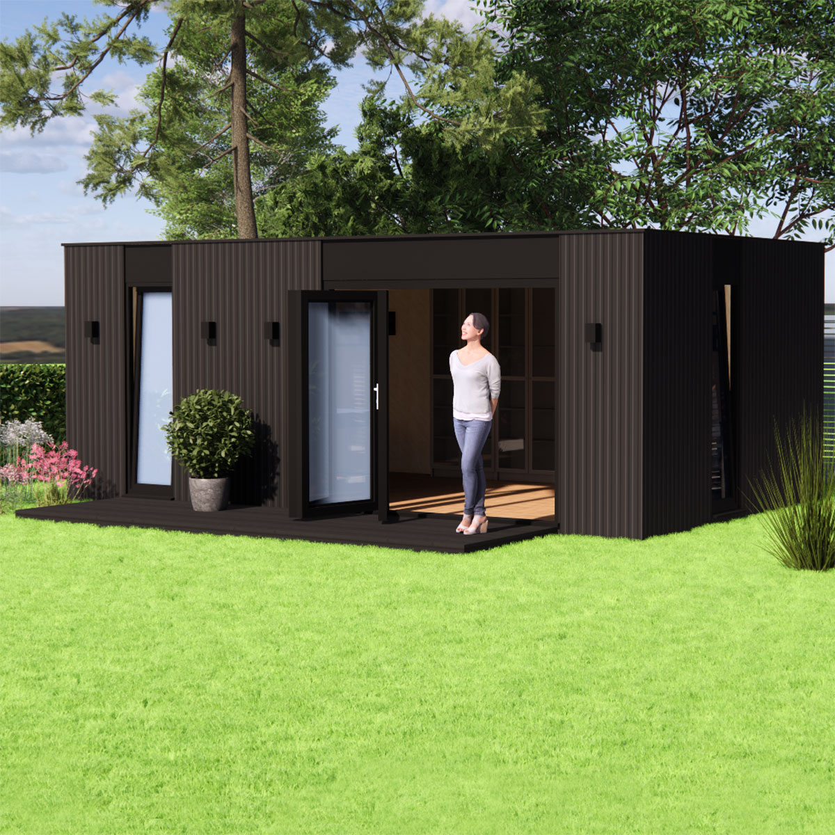 Visualisation of 3.6 by 6.2 Garden room