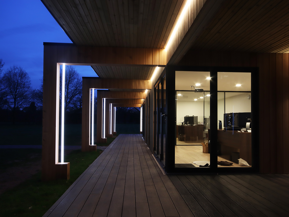 Luxurious bespoke garden office lights