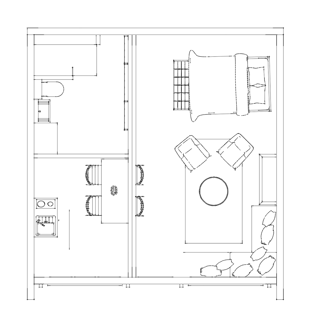 Mobile home floorplan