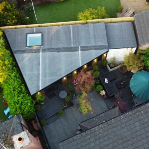 Uniquely shaped garden mobile home