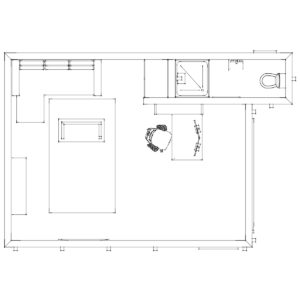 Floorplan for designer office room