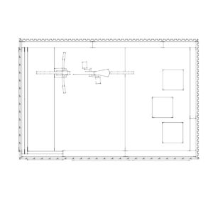 Floorplan for designer garden storage room