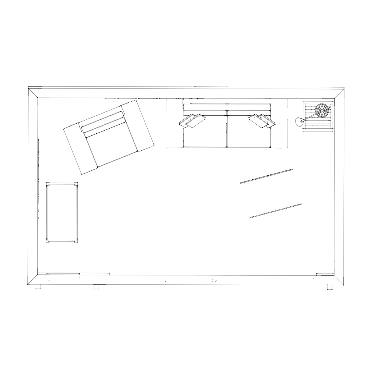 Floorplan for designer garden room
