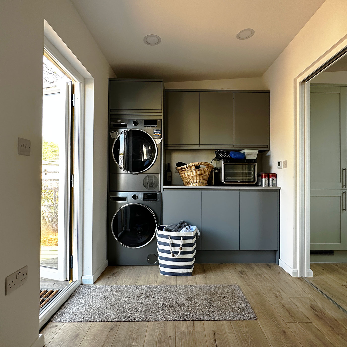 Utility room for bespoke large mobile home