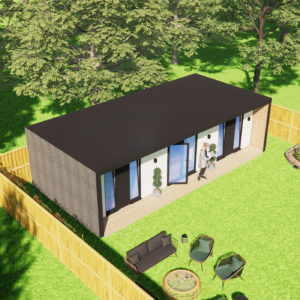 Mobile home visualisation 4.8m by 10m