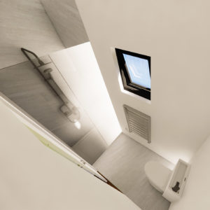 Standard bathroom design inside 4.8m by 6.0m mobile home