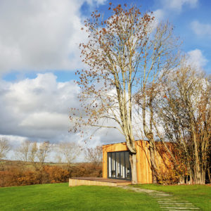 Bespoke designer garden gym with decking