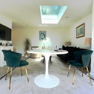 lounge Interior of bespoke garden annexe