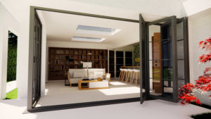 Interior design of garden room