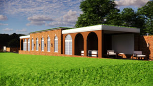 Large bespoke garden room with unique windows