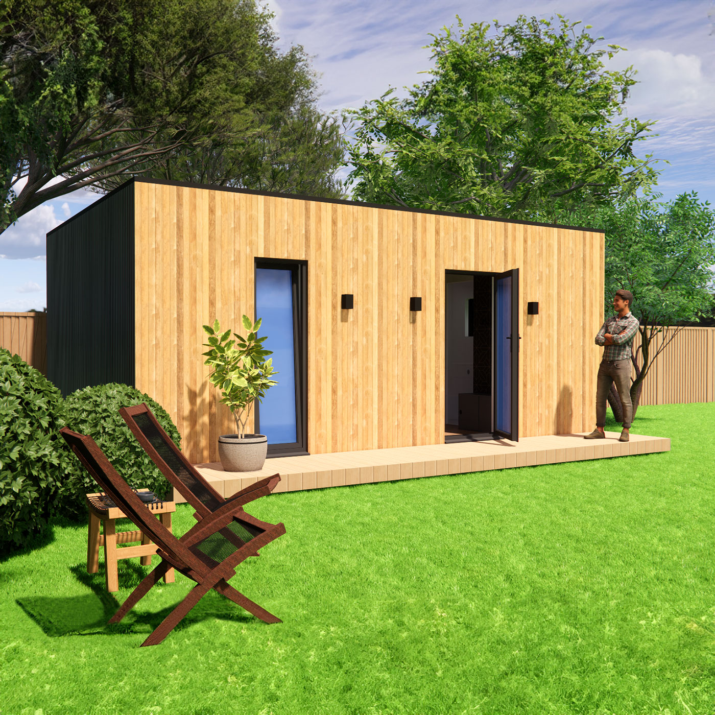 3D design of mobile home 3.9m by 6.2m