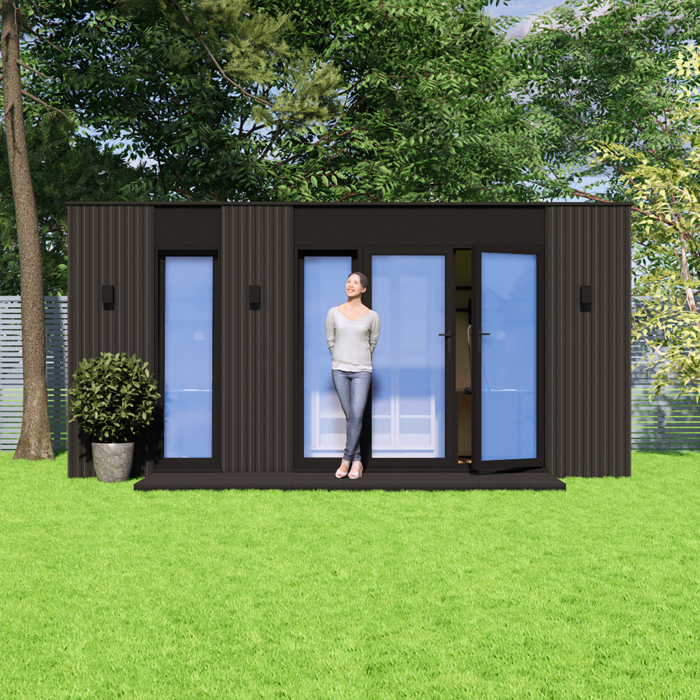 visualisation of 2.6m by 5.0m garden room