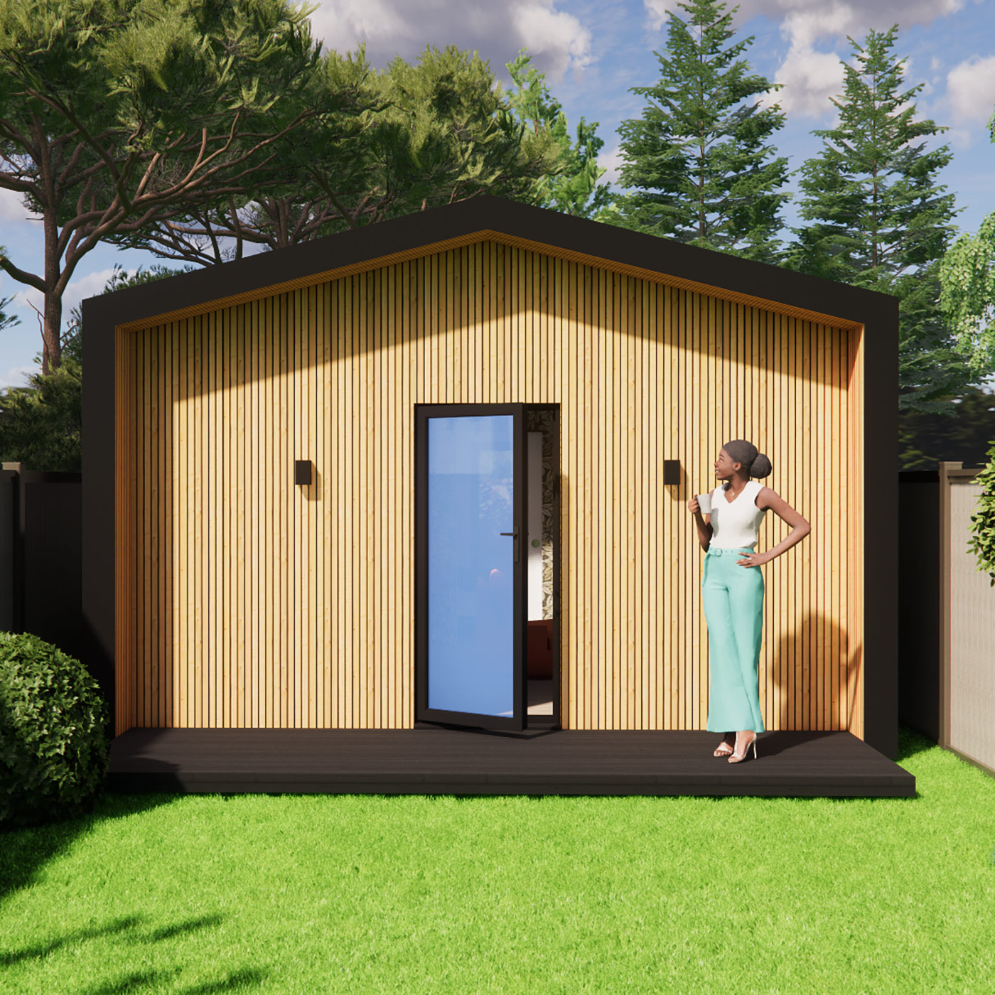 3D design of mobile home 4.8m by 8.4m