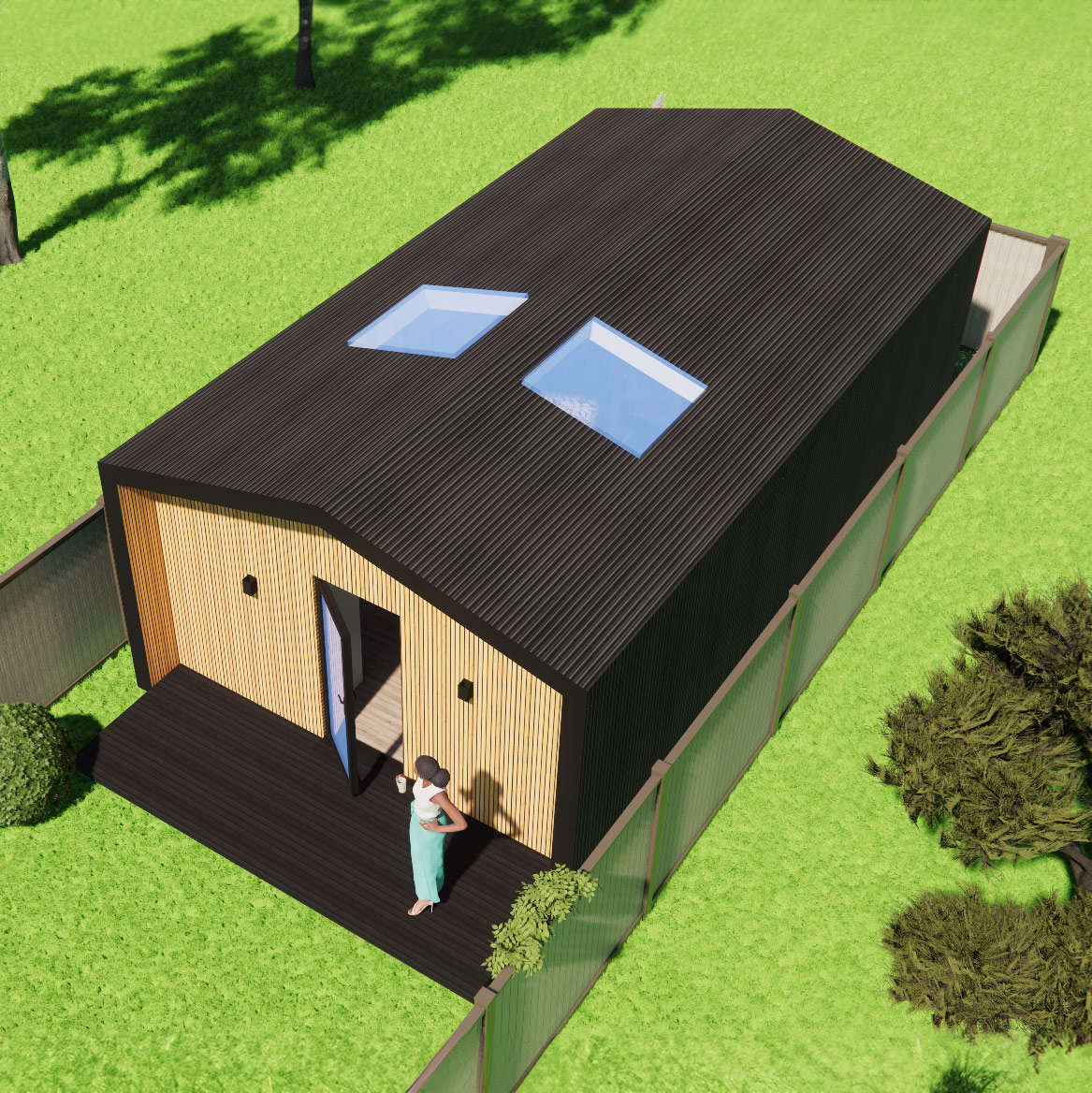 Visualisation of mobile home 4.8m by 8.4m