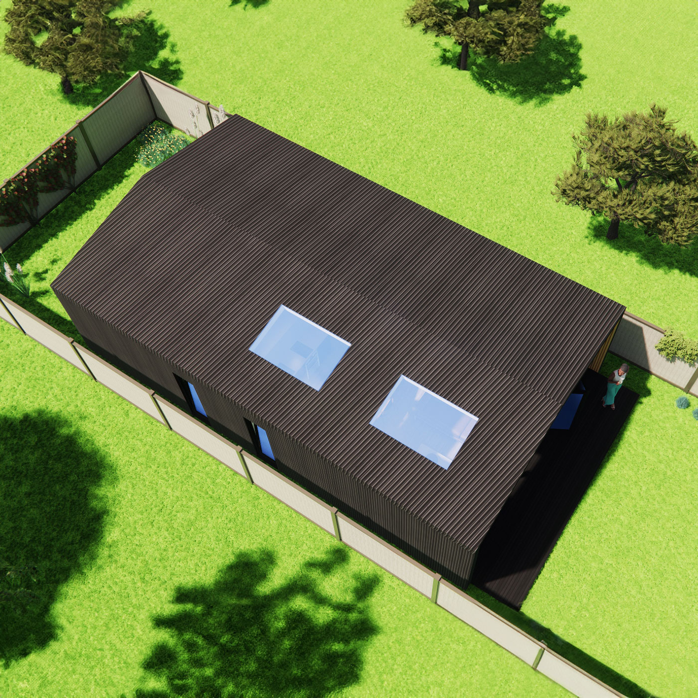 Visualisation of mobile home 6.5m by 10.9m