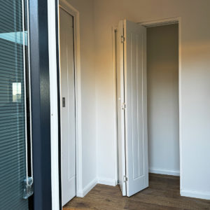 Storage cupboards inside large mobile home