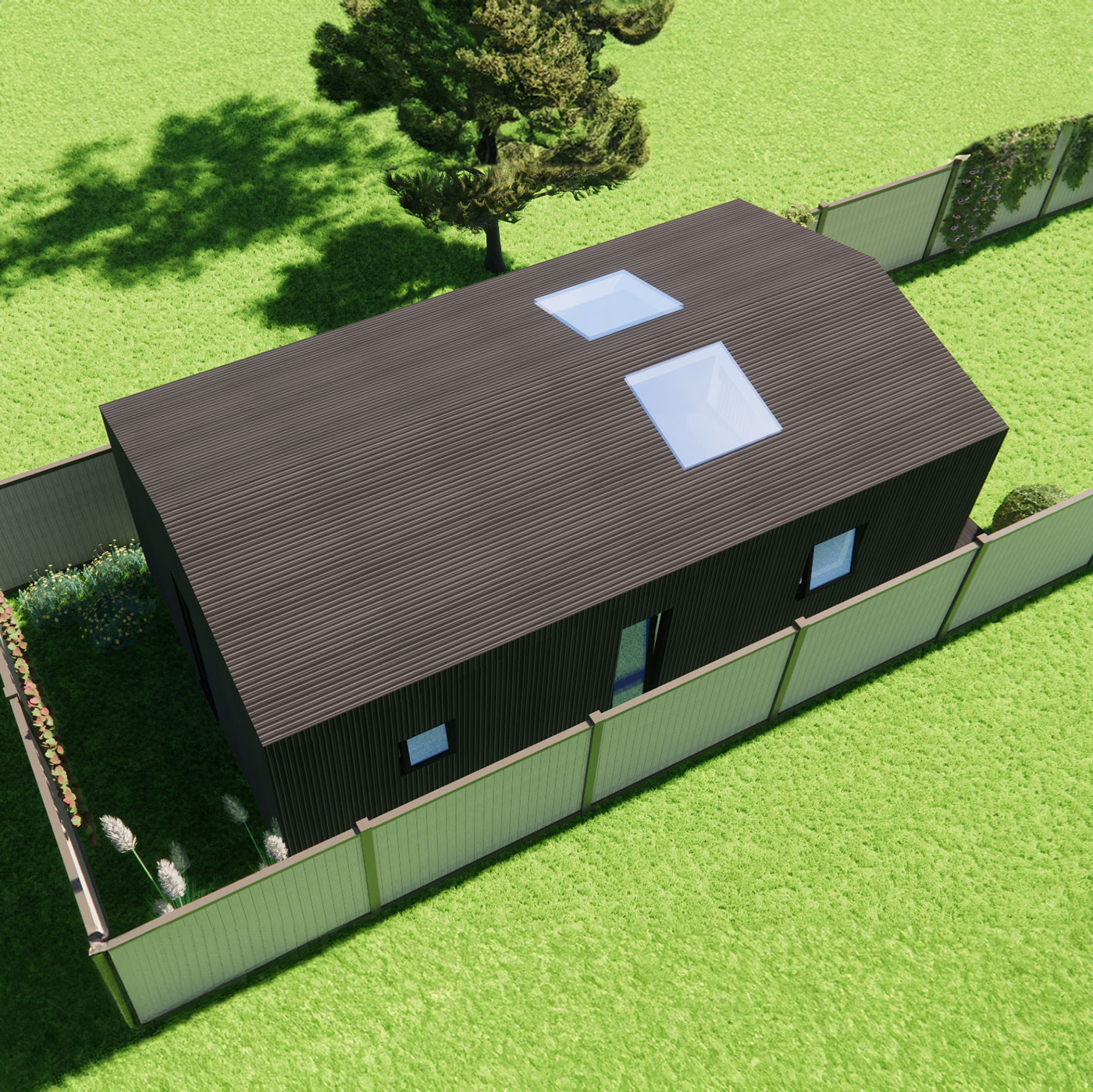 3D Visualisation of mobile home 4.8m by 8.4m