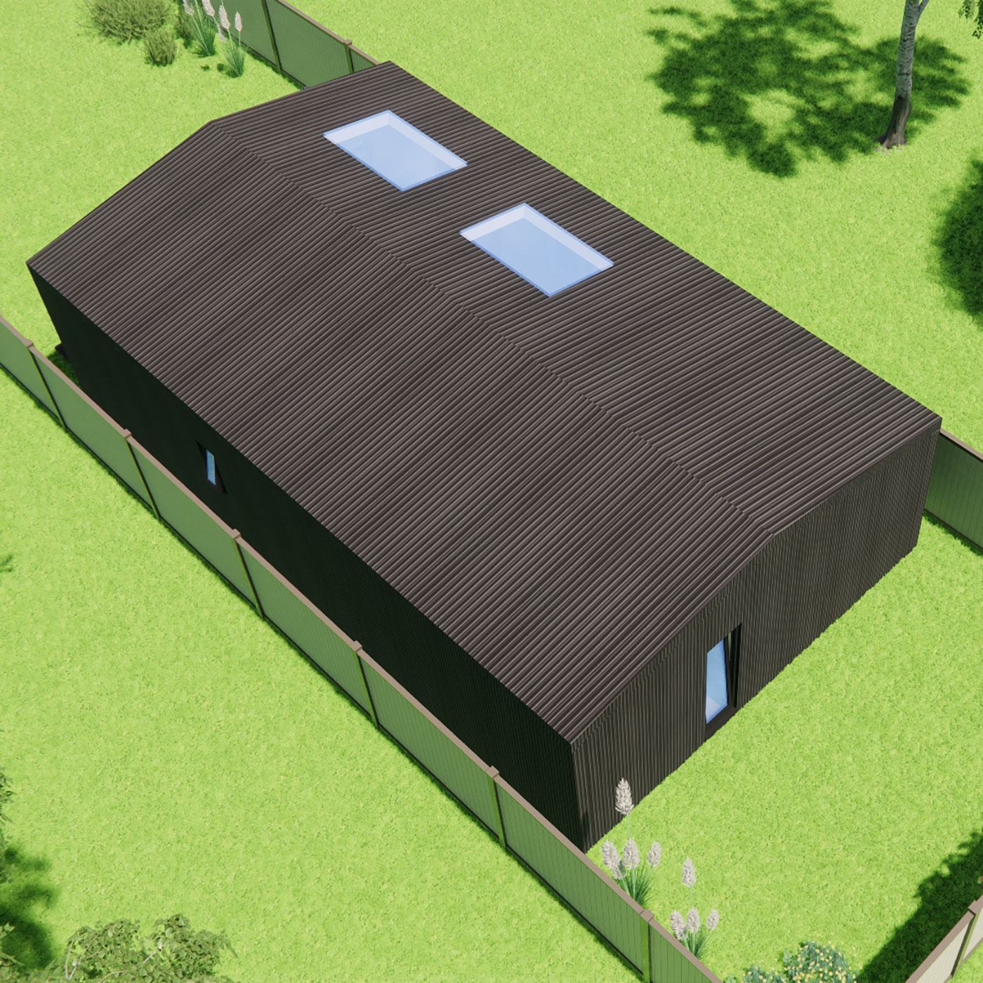 3D Visualisation of mobile home 6.5m by 10.9m