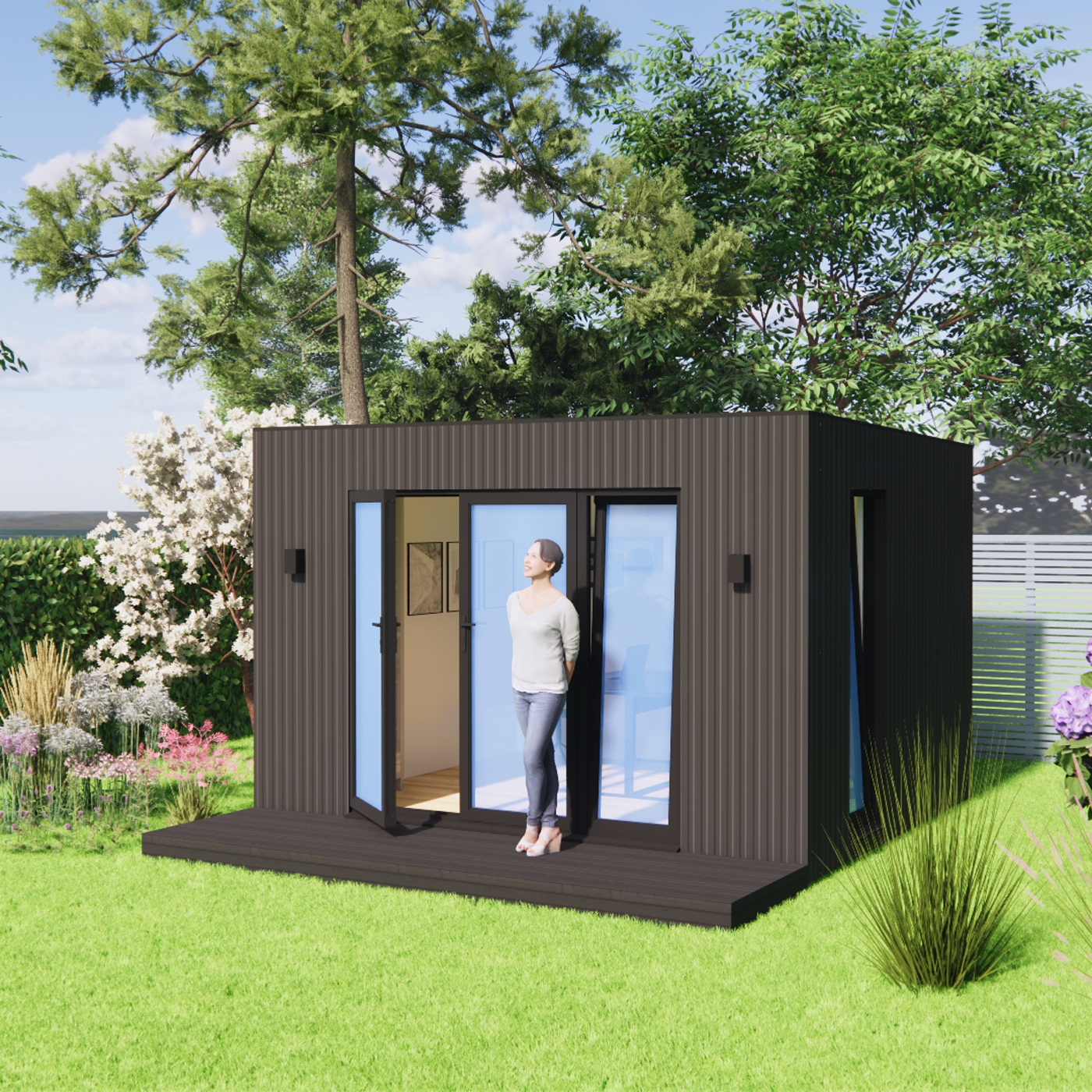 Visualisation of 3.2 by 3.8 Garden room