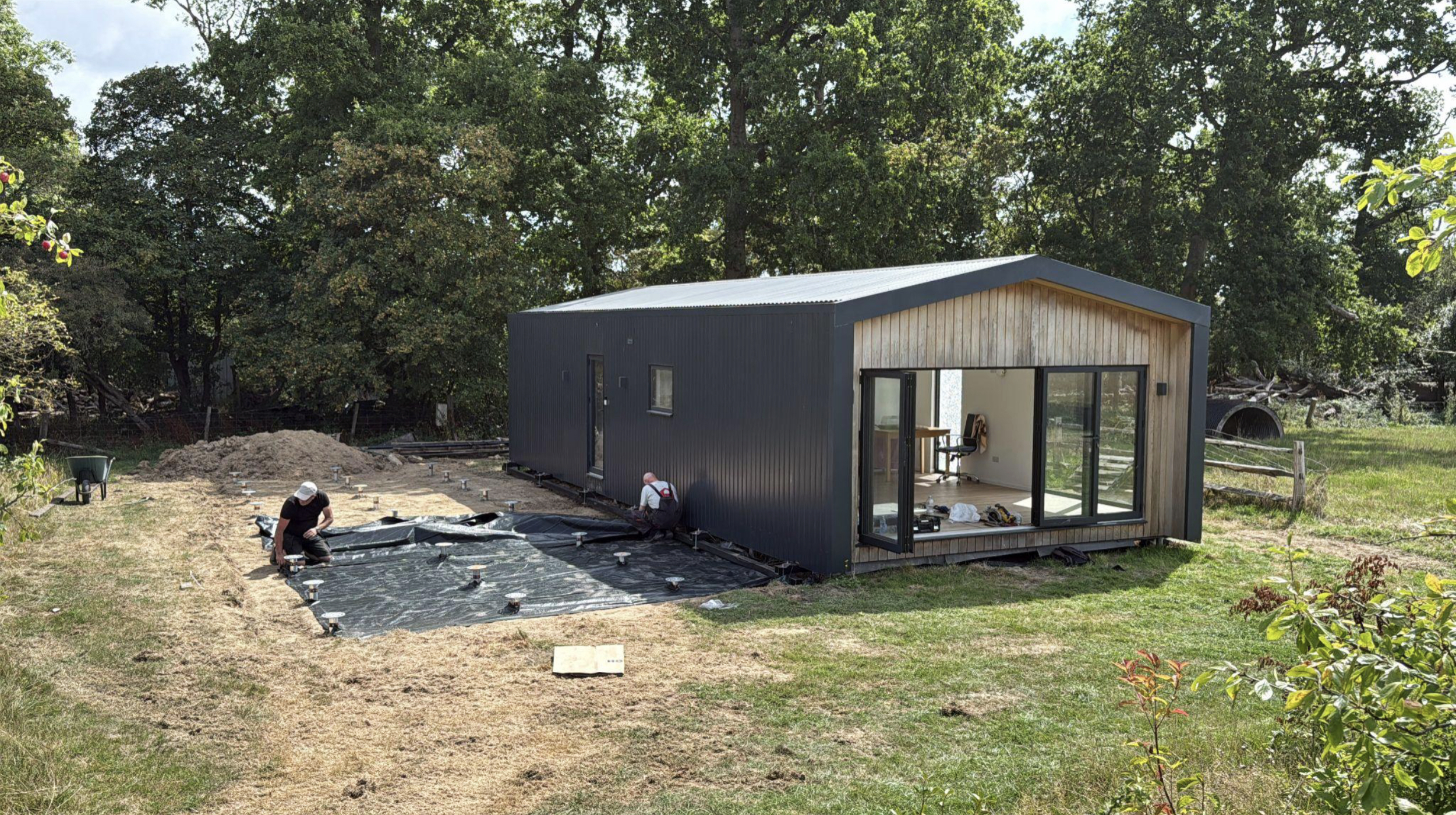 Moving mobile home 3